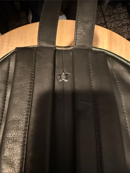 Ash 
Army Fatigue 
Leather Backpack with Multiple Zip Pockets